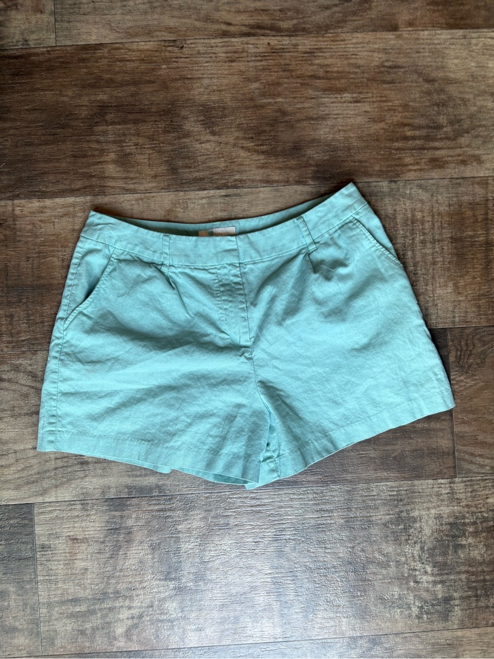 Boden Mint Green High-Waist Shorts
